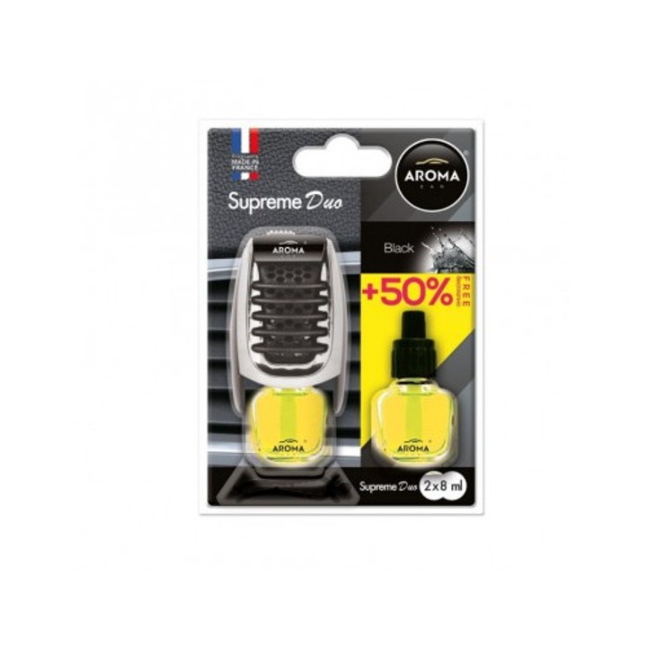 Autó illatosító Aroma készülék Car Supreme Slim, fekete