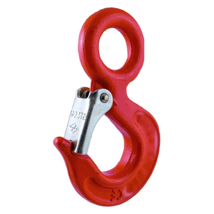 Carlig cu ochi si siguranta, din otel carbon, 0.8 tone