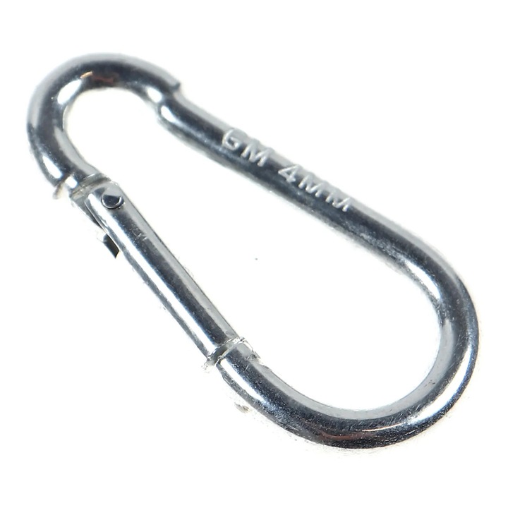 Carabine din otel zincat, Cablero CD061A04U, grosime 4 mm, set 3 bucati