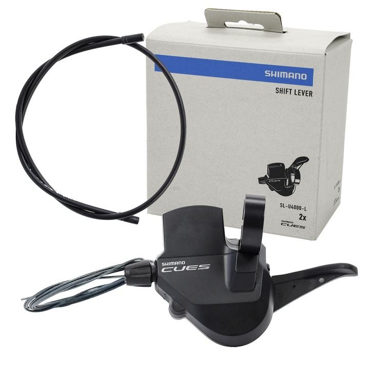 Shimano SL-U4000-L váltókar, 2 sebességes, bal, optikai kijelzővel, bowdennel