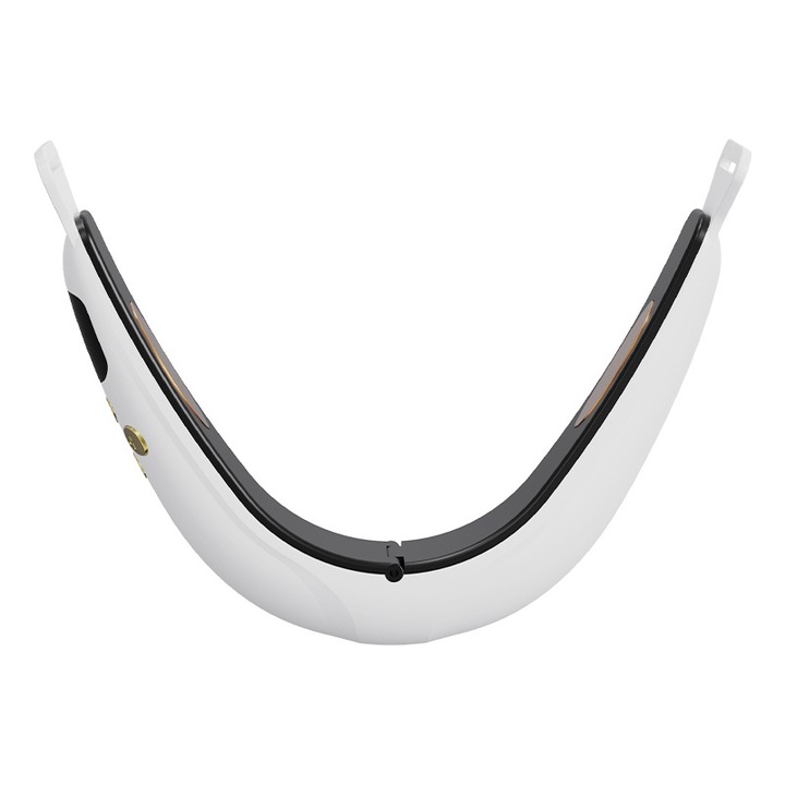 Aparat de masaj facial, microcurent EMS, amelioreaza oboseala pielii, design ergonomic, alb