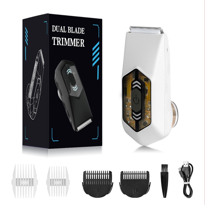 Епилатор, две глави, за суха кожа, тример, мрежово захранване