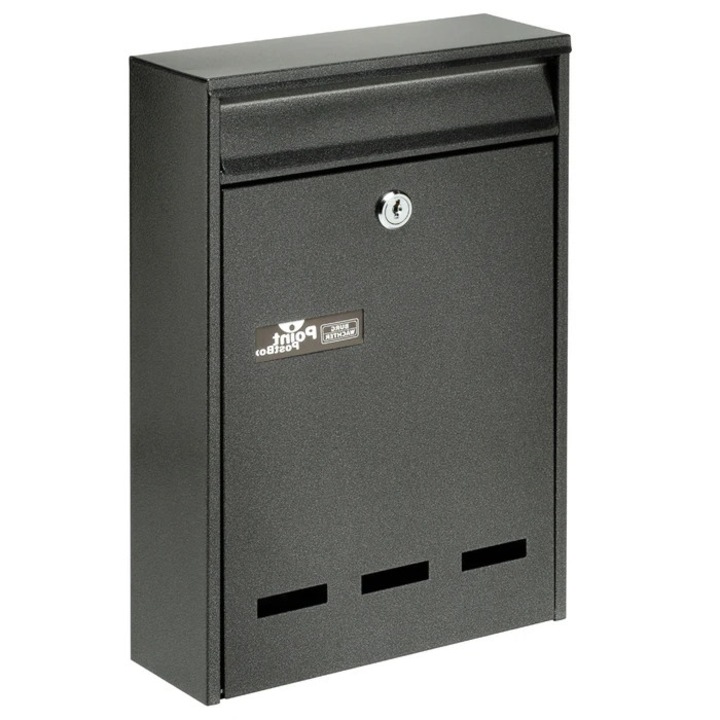 Cutie postala pentru interior / exterior Burg Wachter Pocket 5871 E, tabla, antracit, 21.5 x 31.5 x 7.5 cm