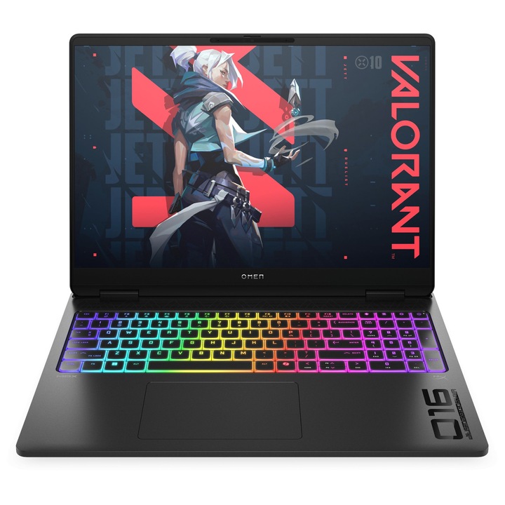 Лаптоп HP Omen Max 16-ah0070nn с Intel Core Ultra 9 275HX (2.7/5.4GHz, 36M), 32 GB, 1TB M.2 NVMe SSD, NVIDIA RTX 5070 Ti 12GB GDDR7 DLSS 4, Free DOS, Черен