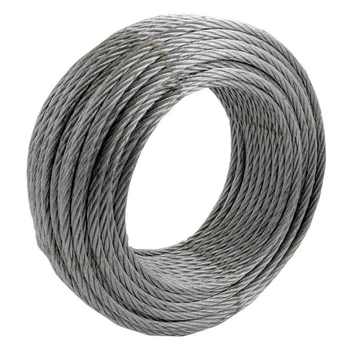 Cablu comercial, din otel zincat, pentru ancorare usoara, Cablero, greutate maxima 65 kg, colac 10 m x 3 mm / bucata