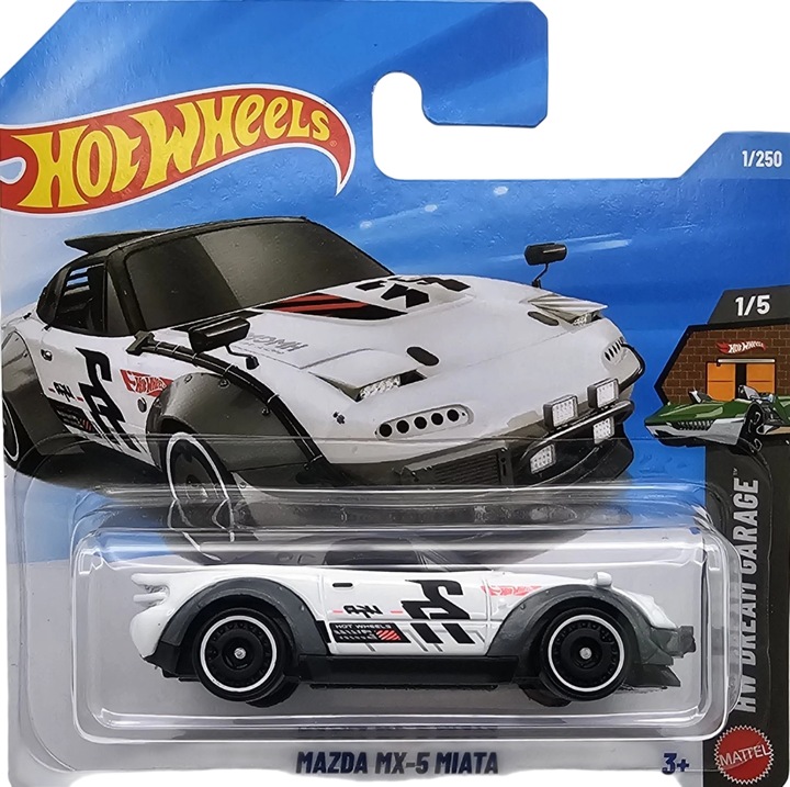 Masinuta Metalica Hot Wheels Mazda MX-5 Miata Alb 2026 1:64