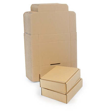 Set Cutii Din Carton Tip Fasonat, Neopak, Gabarit A, 150x150x50 mm, Gri ...