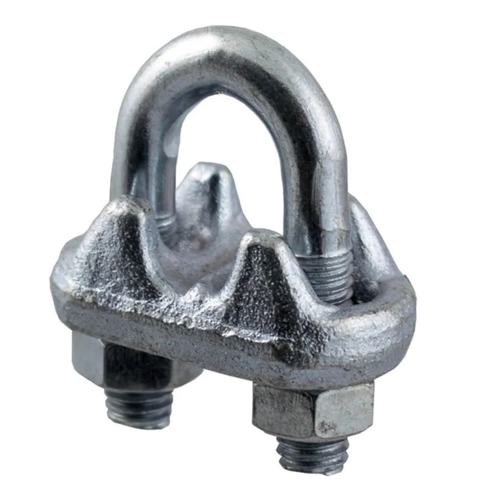 Brida zincata pentru legare cablu otel de 12 mm, Cablero CD011A012U