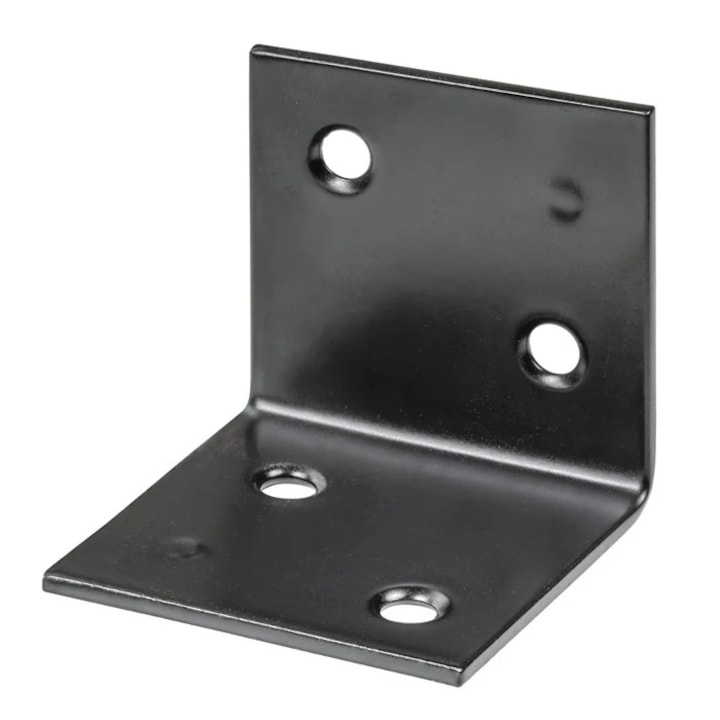 Vinclu de imbinare, Vormann 103905 000N, din tabla, negru, 50 x 50 x 50 x 2 mm