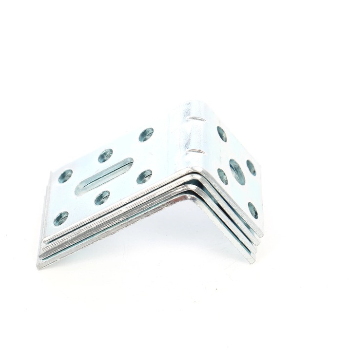 Coltar tip L, pentru mobila, din otel zincat, 30 x 50 x 30 mm, 4 bucati