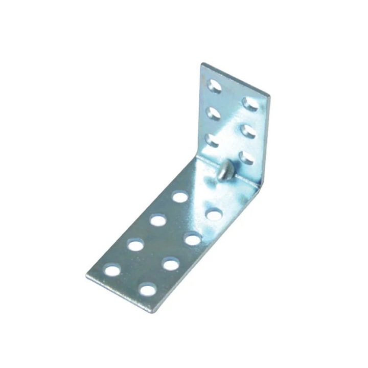 Coltar tip L, pentru mobila, din otel zincat, 40 x 60 x 25 mm, 4 bucati