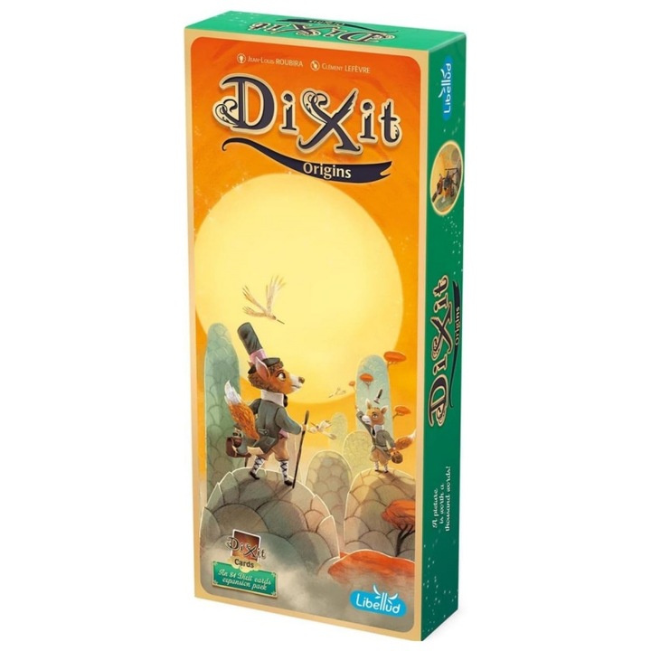 Разширение за игра Dixit Origins, 84 карти, за 3-6 играчи, многоцветен, 5x28x12см