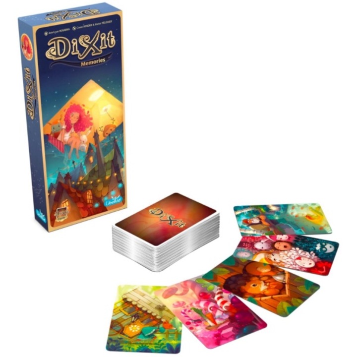 Разширение за игра Dixit Memories, 84 карти, многоцветно, за 3-6 играчи, възраст 8+ години