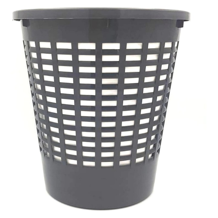Szemeteskuka, Alisan Venetia 95006, irodai, polipropilén, hengeres forma, szürke, 10 L