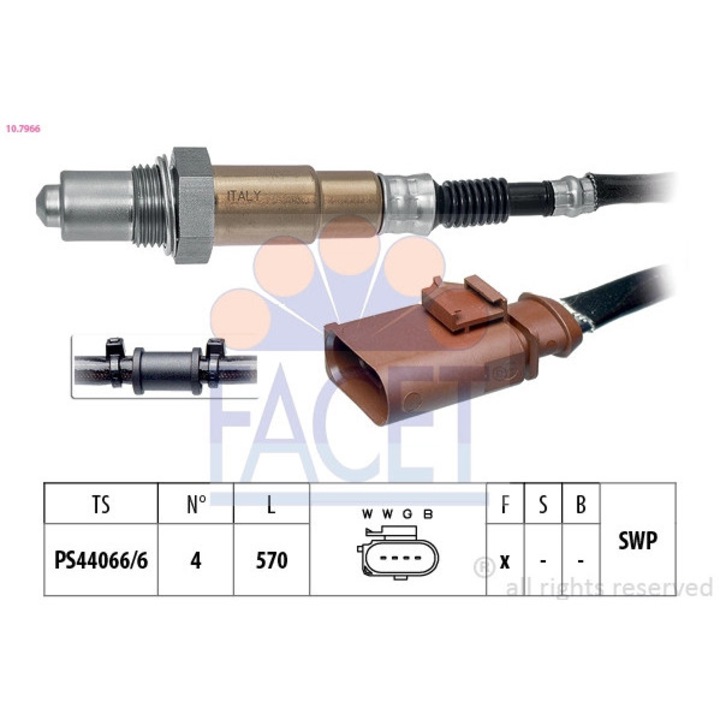 Sonda Lambda 10.7966 Seat Altea/Cordoba/Ibiza 3/Ibiza 4/Ibiza 5/Leon/Toledo 3 Skoda Fabia 1/Fabia 2/Fabia 3/Octavia 2