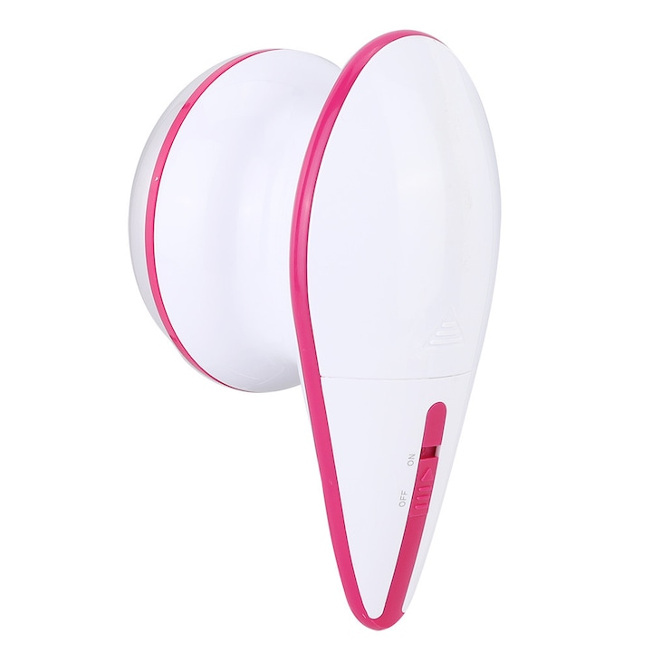 Aparat de scame portabil, cu cutie de stocare transparenta, lame din inox