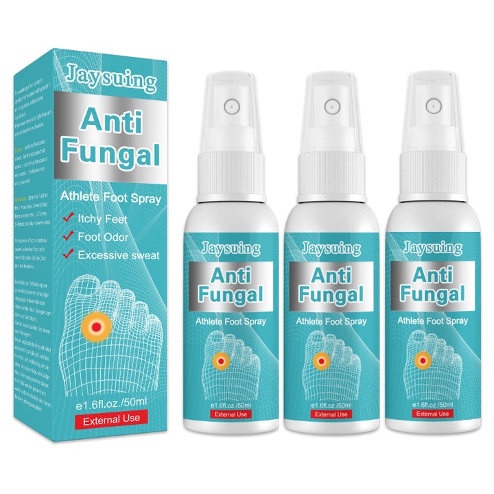 3 darab lábspray üveg, 50ml, uniszex, krémes textúra, normál