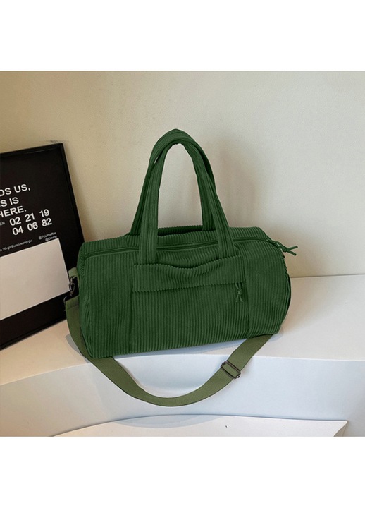 Geanta dama Retro Corduroy, Geanta sport femei, Multi-buzunar, Capacitate Mare si Rezistenta, Gentusa Umeri, Adecvat pentru calatorii zilnice, calatorii si cadouri de sarbatori