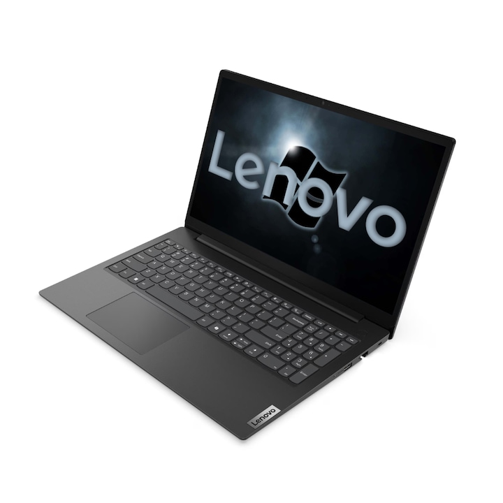 Lenovo V15 Laptop, Intel Core i3 1315U, 24GB DDR5 Memória, 1000GB SSD, 15.6" FullHD kijelző, Fekete, Magyar billentyűzet, Böngésző, Vírusirtó, Windows 11 Pro