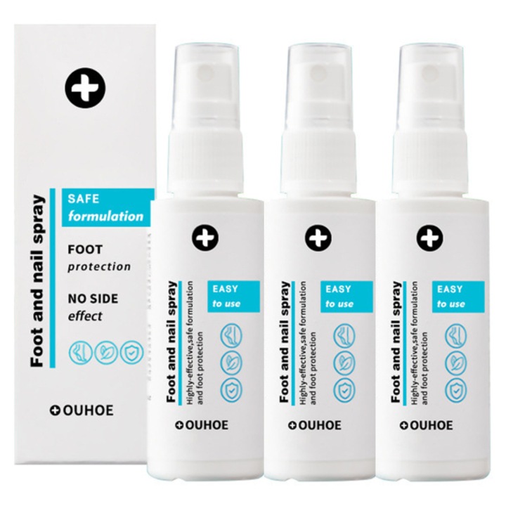 3 db lábspray készlet, 30 ml/darab, hidratáló, dezodoráló, unisex