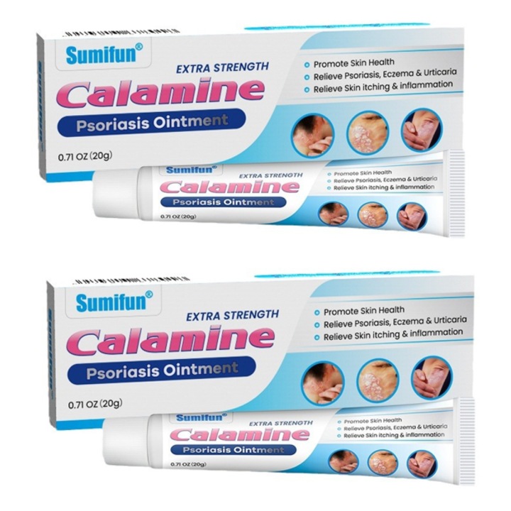 Set 2 lotiuni calamine si unguent antifungic, 20g, pentru ingrijirea pielii, albastru