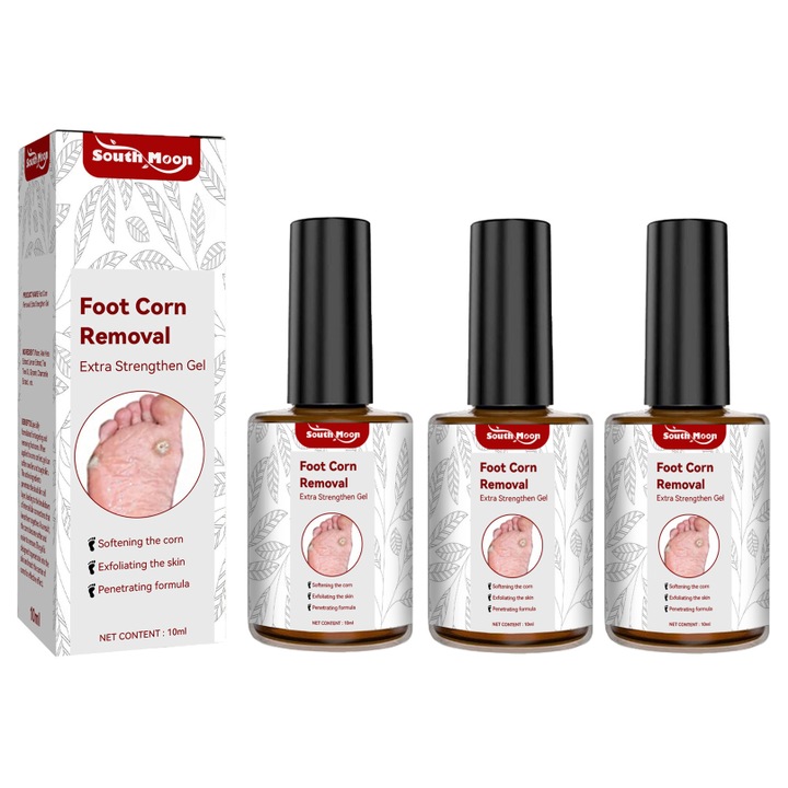 3 db gél tubus lábápoláshoz, hámlasztó, 10 ml/tubus, uniszex, krém