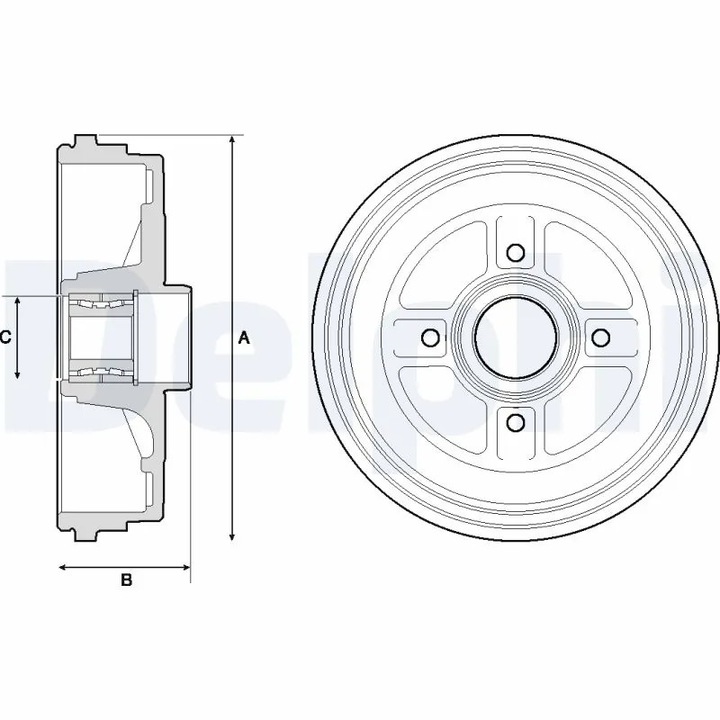 Tambur Frana Bfr496 Renault Clio 3/Modus / Modus
