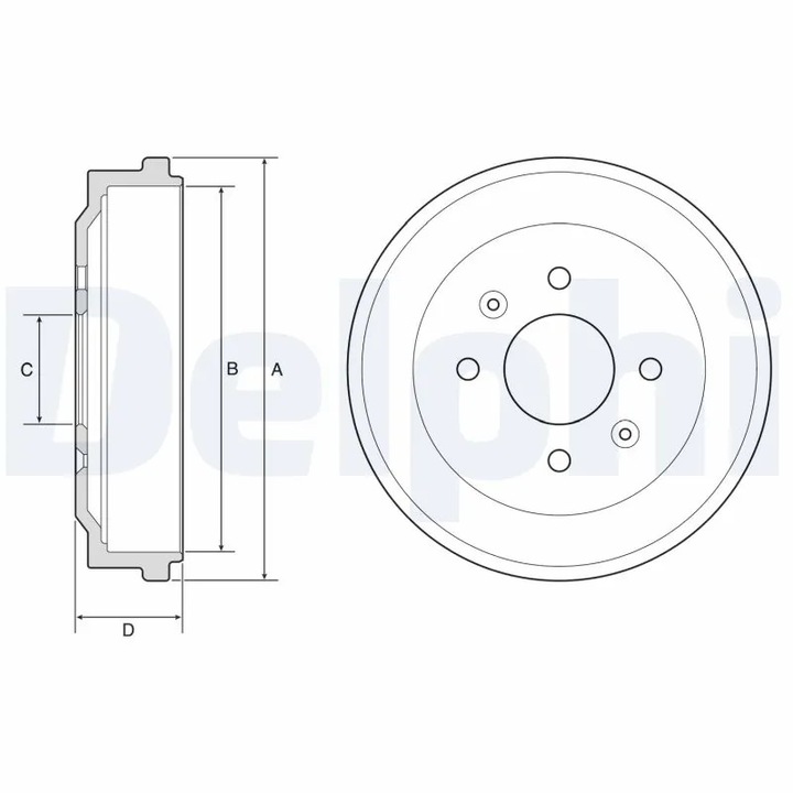 Fékdob BF570 Opel Karl Vauxhall Viva