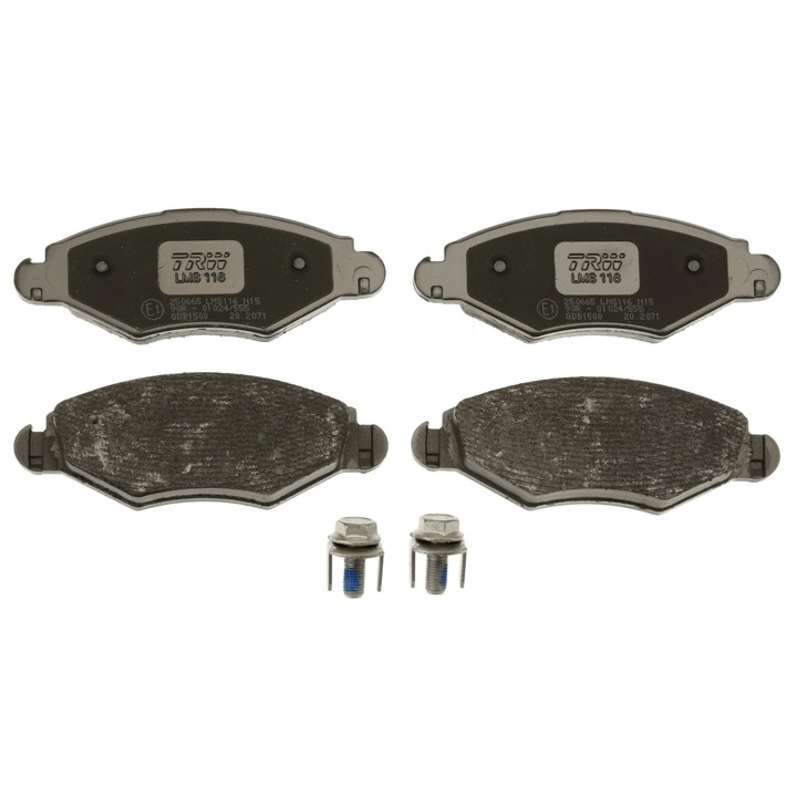 Fékbetét készlet, tárcsafék Gdb1500 Citroën (Df-Psa) C2 Peugeot 206/206+ Peugeot (Df-Psa) 206