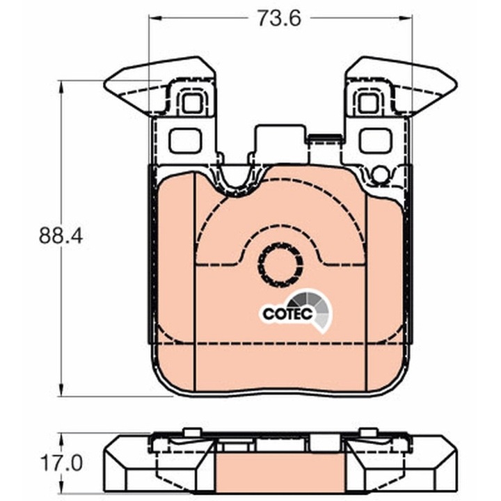 Fékbetét készlet, tárcsafék Gdb2028 Bmw 1/2/3/3 Gran Turismo/3 Touring/4/4 Gran