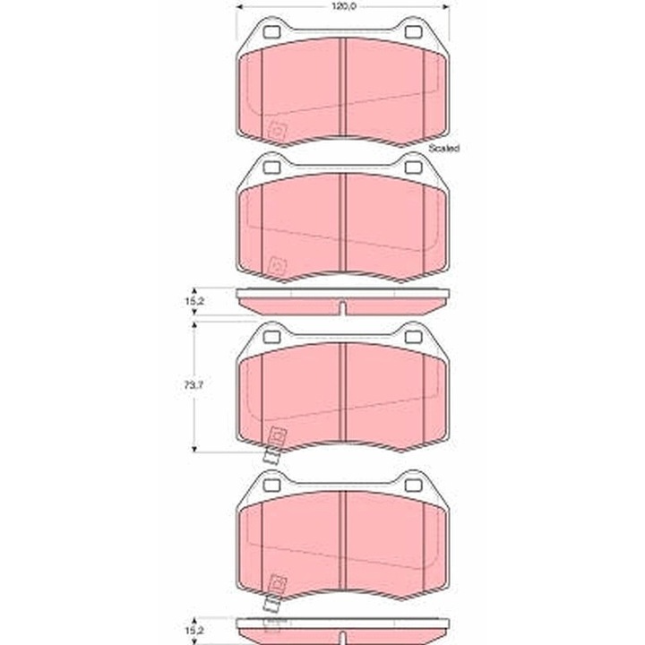 Fékbetét készlet, Tárcsafék Gdb3381 Nissan 350Z