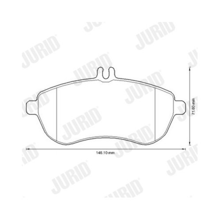 Комплект накладки, дискова спирачка 573257Jc Mercedes-Benz 190/C-класа/C-класа T-модел/E-класа/E-класа T-модел/Slc/Slk
