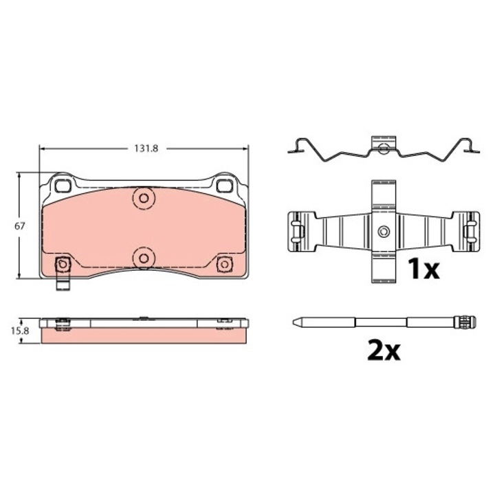 Fékbetét készlet, Tárcsafék Gdb2448 Bmw 2/3/4