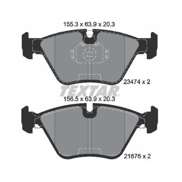 Fékbetét készlet, Tárcsafék 2347402 BMW 3/5/Z3/Z4 Wiesmann Mf3