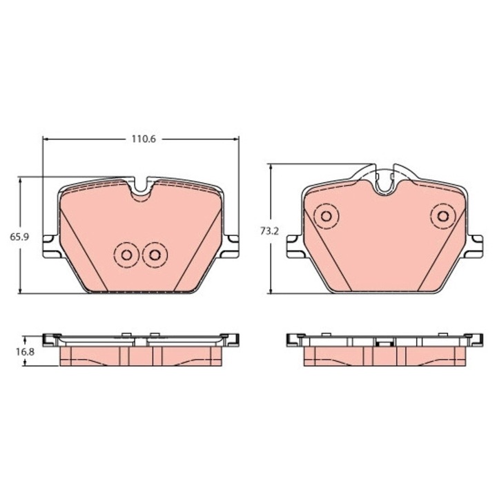 Fékbetét készlet, tárcsafék Gdb2419 Bmw 2/3/3 Touring/4/4 Gran/Z4/I4