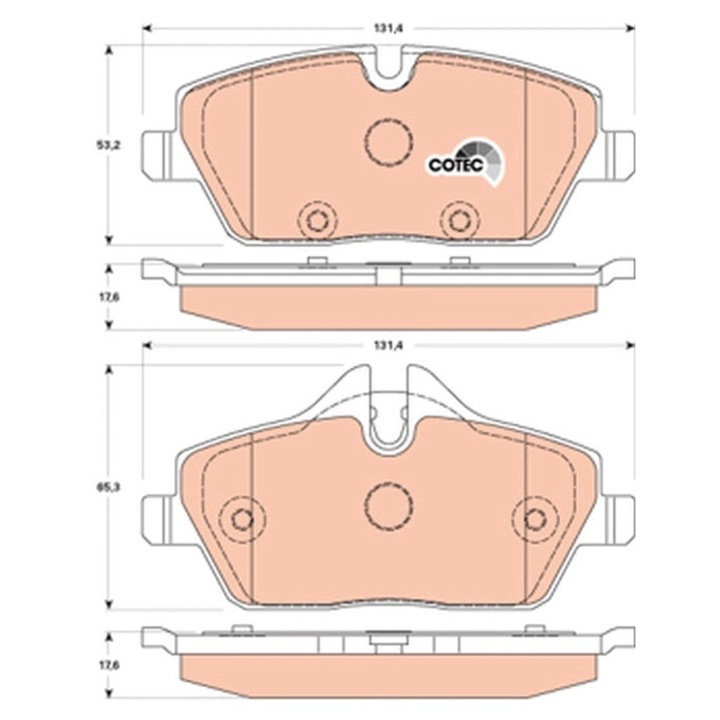 Fékbetét készlet, Tárcsafék Gdb1870 Bmw 2 Active Mini Mini/Mini Clubman/Mini Clubvan