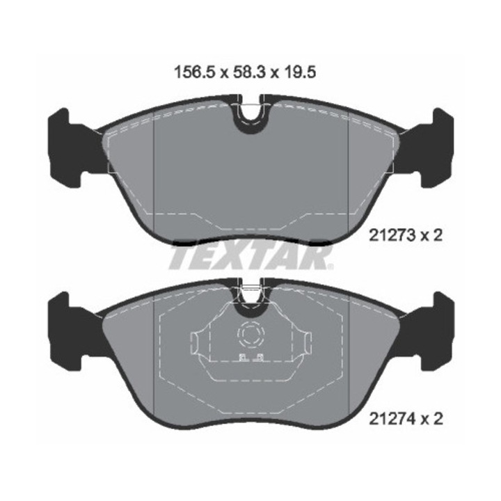 Fékbetét készlet, tárcsafék 2127304 Volvo 850/C70 1/S70/V70 1/Xc70 1 Cross Country