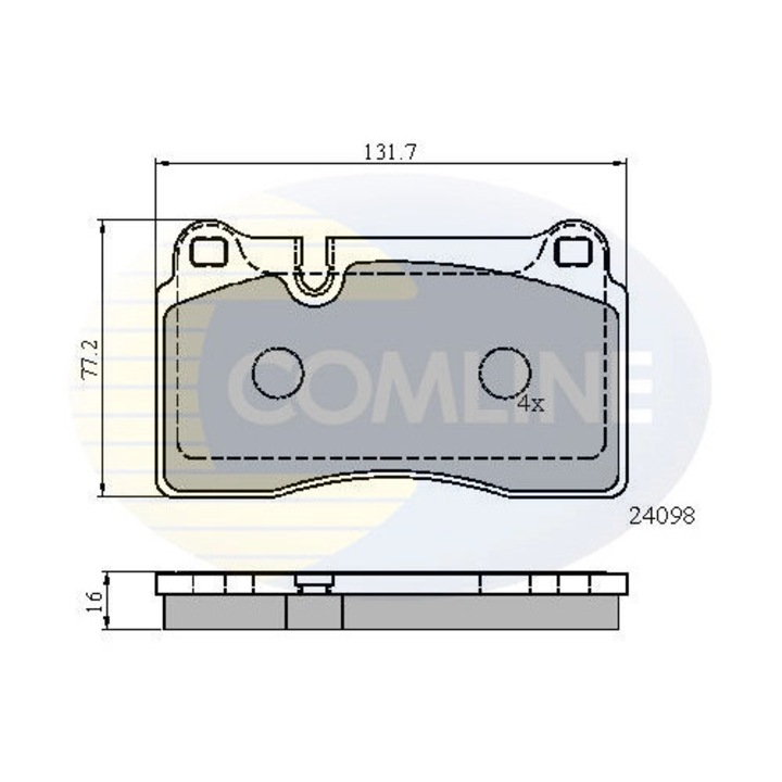 Комплект накладки, дискова спирачка Cbp01626 Audi A3/Tt Cupra Ateca Ferrari 612 Scaglietti Seat Leon Vw Touareg