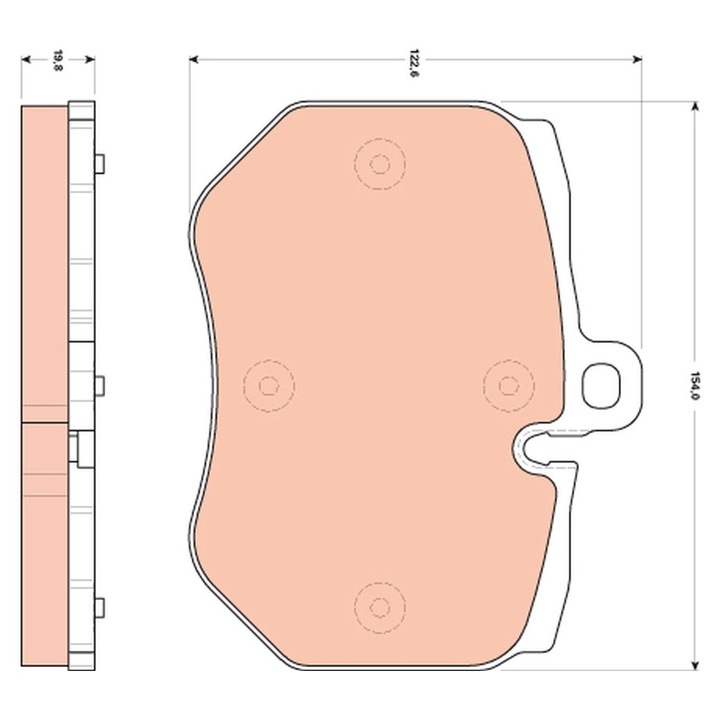 Fékbetét készlet, Tárcsafék Gdb1848 Audi A6 C6/Q7
