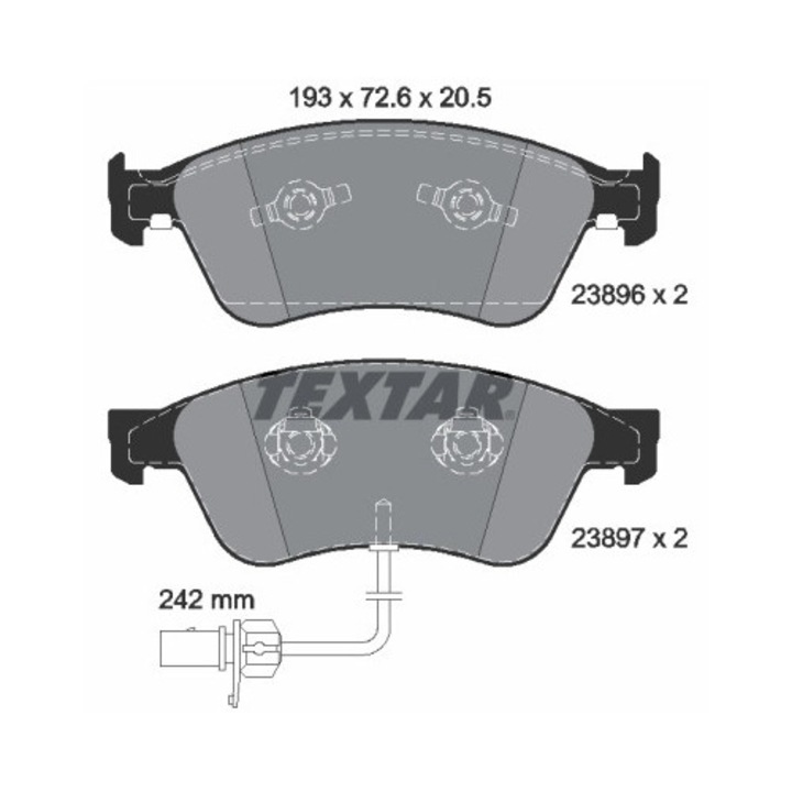 Set Placute Frana 2389601 Audi A6 C6/A8 D3 Vw Phaeton