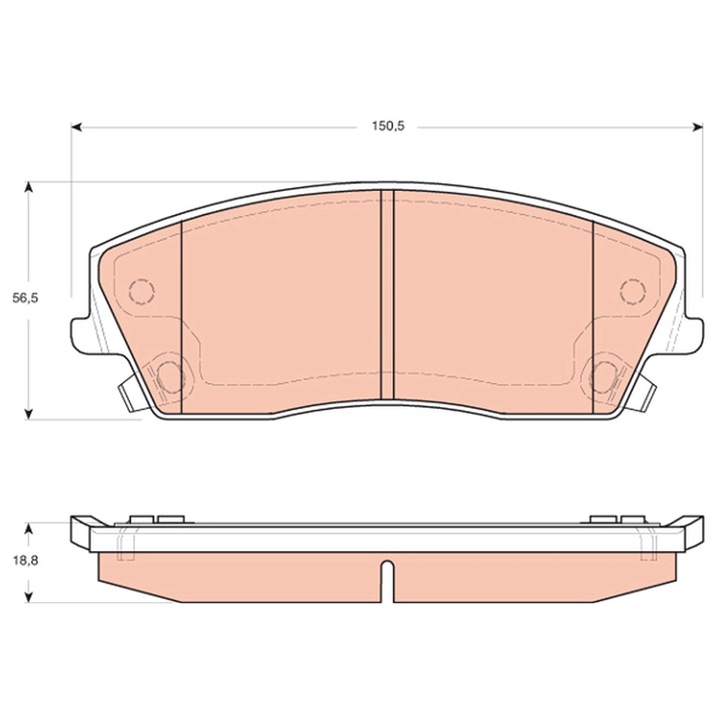 Fékbetét Készlet, Tárcsafék Gdb4140 Chrysler 300C Dodge Challenger/Charger/Magnum