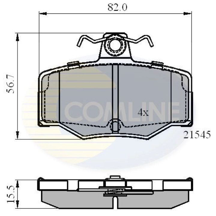 Комплект накладки, дискова спирачка Cbp0878 Nissan Almera 2/Almera Tino/Primera