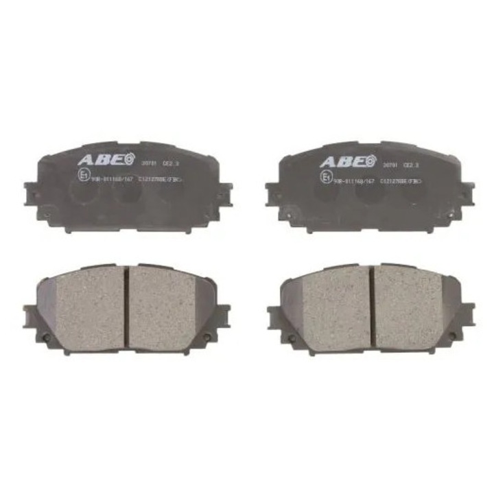 Fékbetét készlet, Tárcsafék, Első tengely C12127Abe Toyota Allion 1/Allion 2/Auris/Chaser/Corolla/Ist/Mark 2 6/Noah/Voxy