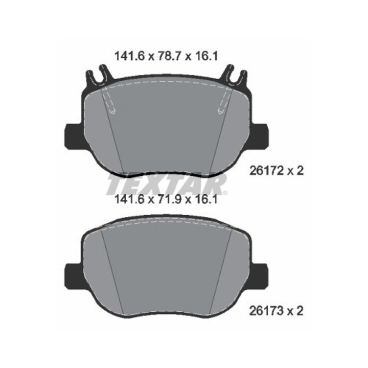 Fékbetét készlet, tárcsafék 2617201 Mercedes-Benz Amg/C-Class/C-Class T-Model/S-Class/Sl