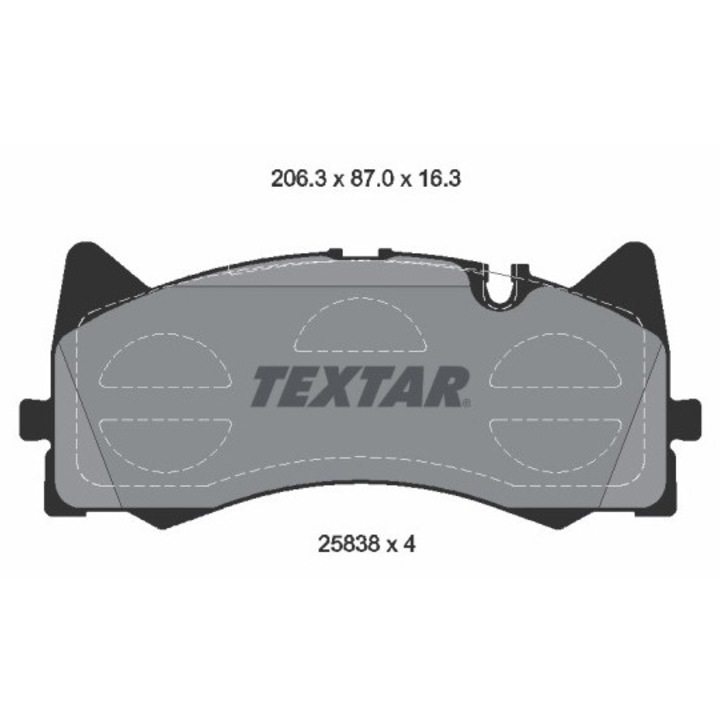 Fékbetét készlet, tárcsafék 2583801 Mercedes-Benz Amg/Amg Gt/C-Class/C-Class T-Model