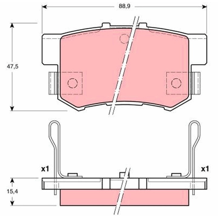 Fékbetét Készlet, Tárcsafék Gdb3191 Acura Tsx Byd F6 Honda Accord 6/Accord 7/Civic 7/Civic 9/Integra Honda (Gac) Crider