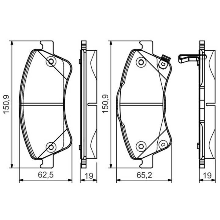 Fékbetét készlet, tárcsafék 0986495106 Toyota Auris/Avensis/Corolla/Verso