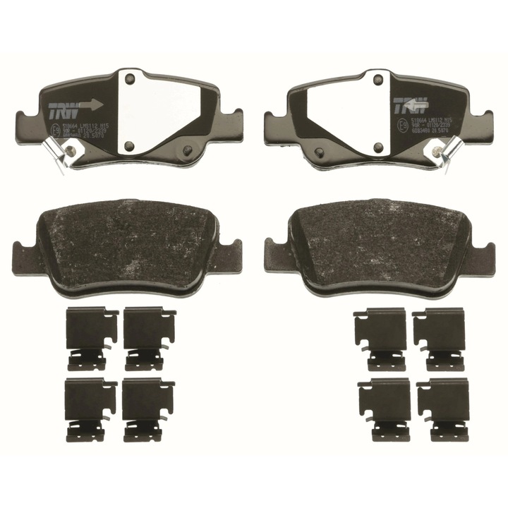 Set Placute Frana Gdb3480 Toyota Auris/Corolla