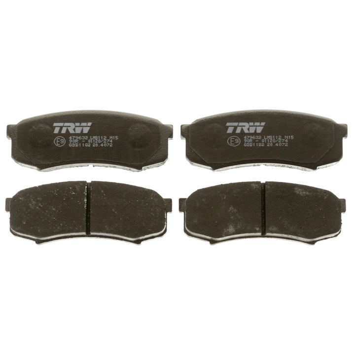 Fékbetét készlet, tárcsafék Gdb1182 Baw Luba/Yusheng 007 / Bw 007 Faw (Jilin) Jiabao Av6 Lexus Gx/Rx Toyota 4 Runner 4