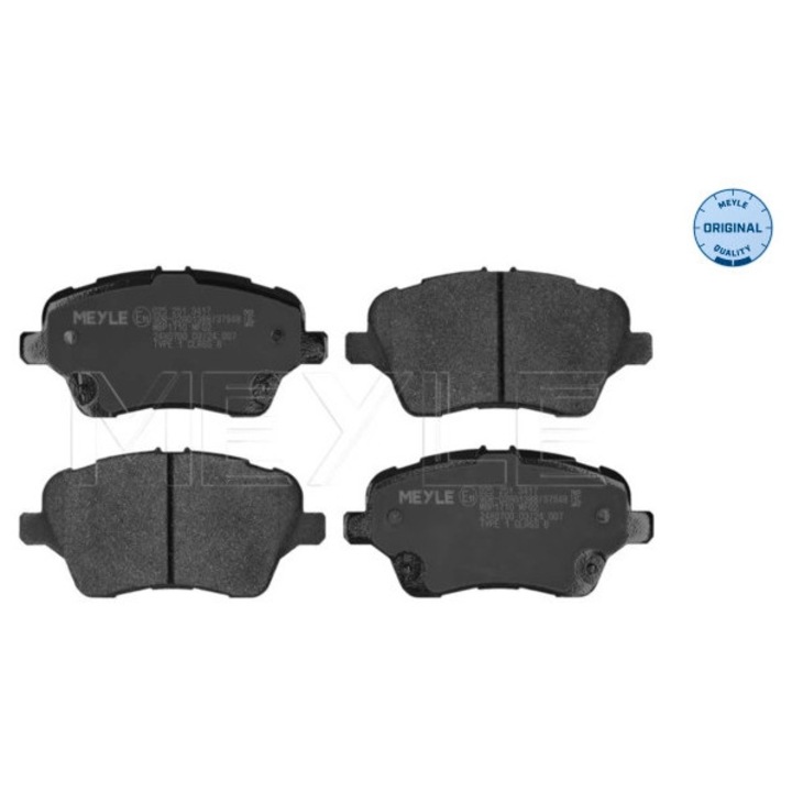 Set Placute Frana, Frana Disc Punte Fata 0252513417/Pd Ford B-Max/Fiesta/Fiesta 6/Tourneo Courier B460